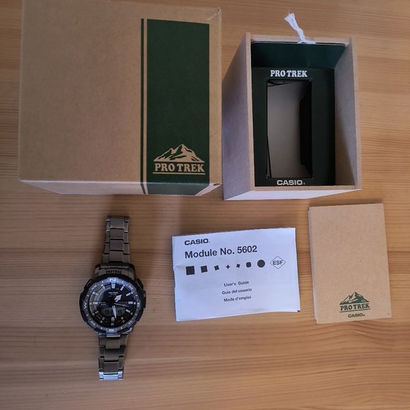 Casio Other - Casio Men's PRO Trek Quad Sensor Connected Titanium Watch PRTB70T-7